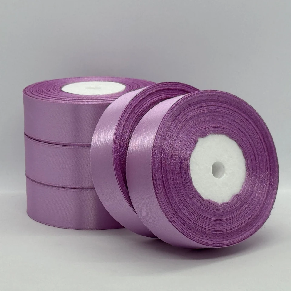 Атласная лента 2,5 см (33 м.), 69 бузково - рожевий