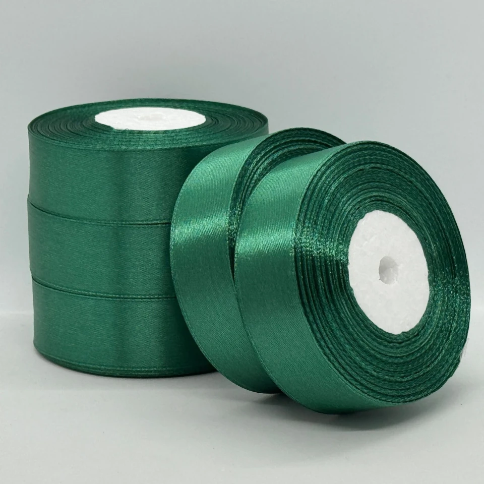 Атласная лента 2,5 см (33 м.), 56 ізумруд