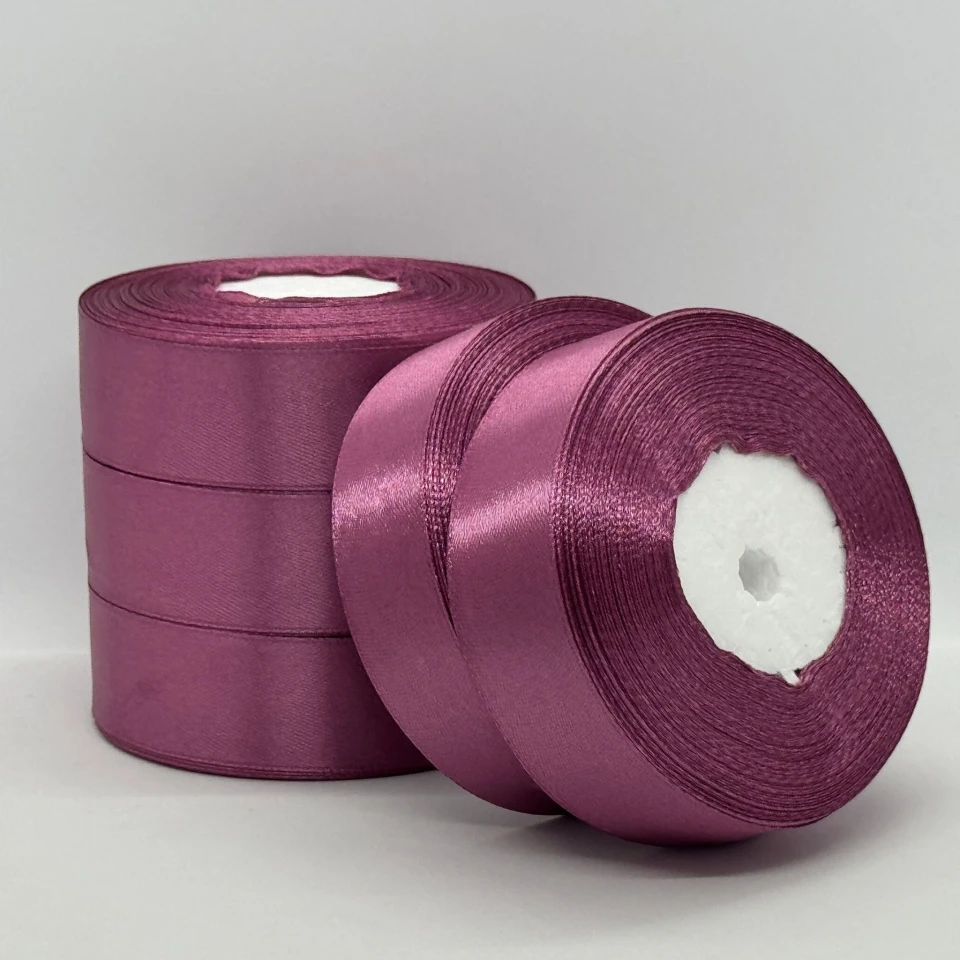 Атласная лента 2,5 см (33 м.), 171 сливовий
