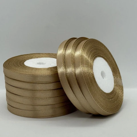 Атласная лента 0.6 см (33 м.), 60 капучіно