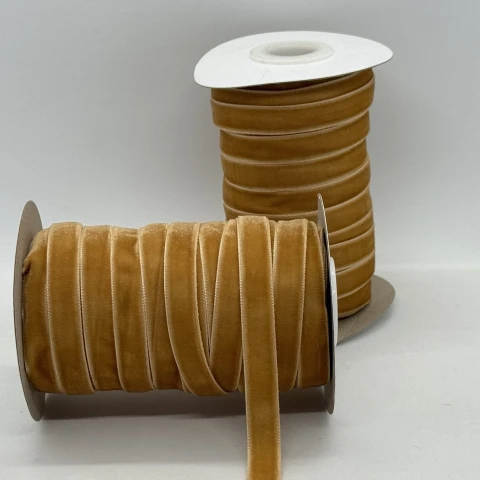 Бархатная лента 1 см (25 ярдов/22,75 м.), 85 бурбон