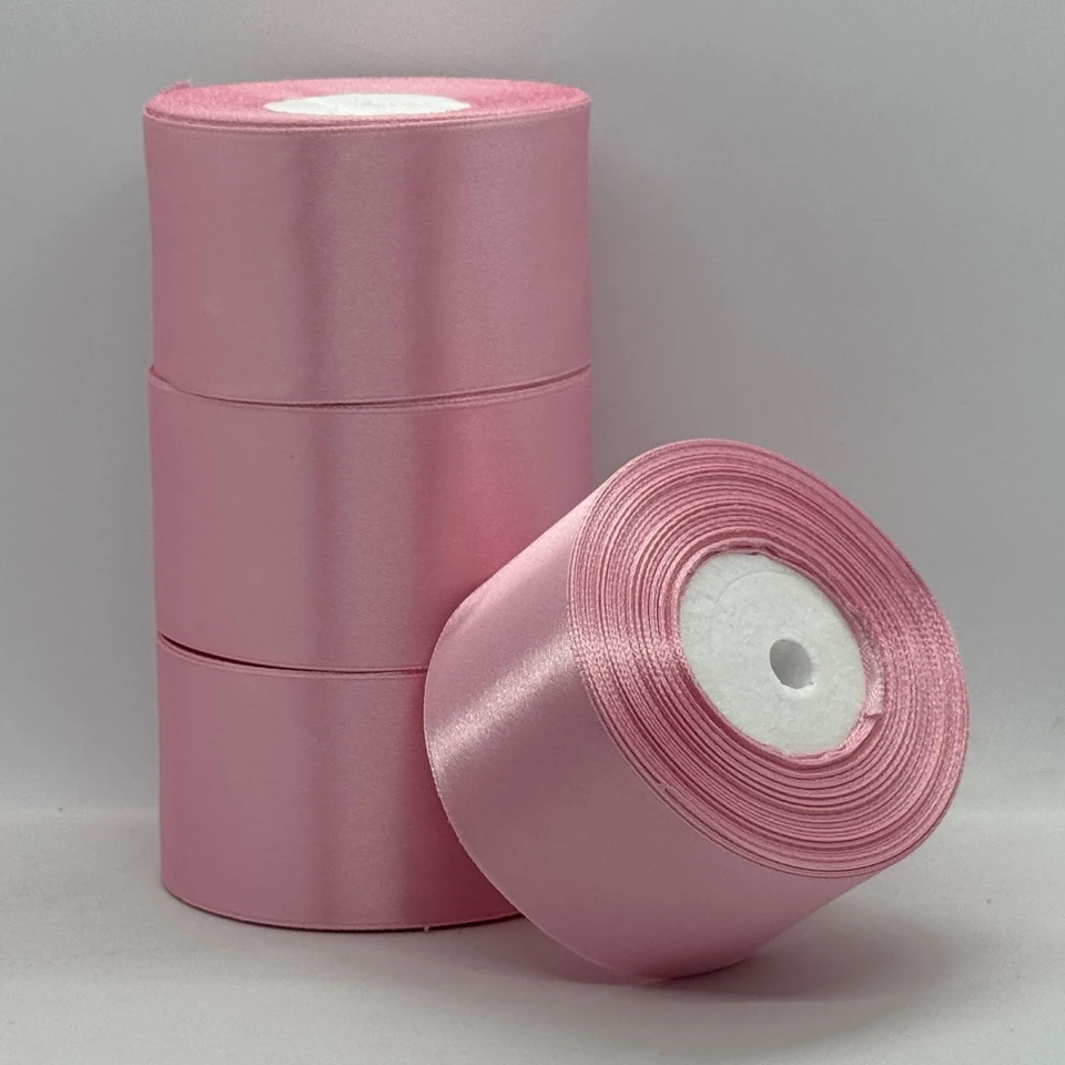 Атласная лента 5 см (33 м.), 135 лаванда рожева