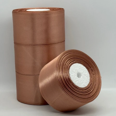 Атласная лента 5 см (33 м.), 117 какао