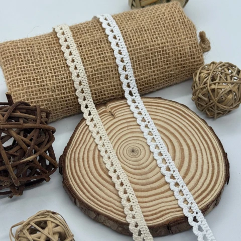 Мереживо макраме "Мереживо спокуси" 1 см.(1 м.), білий