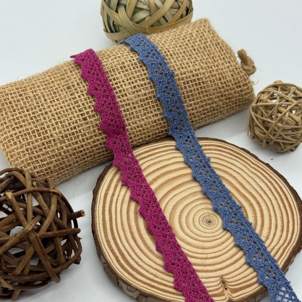 Макраме кружево "Теплое прикосновение" 1,5 см (1 м.), бордо