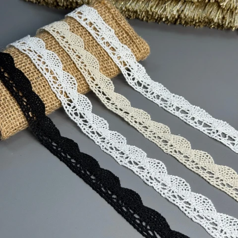 Мереживо макраме "Мереживо елегантності" 2см. (1 м.), білий