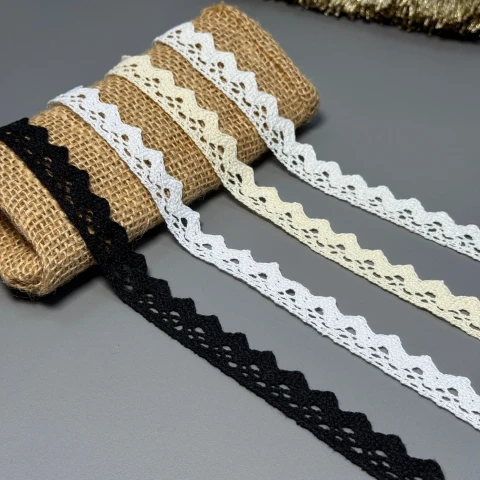 Мереживо макраме "Місячна доріжка" 2 см.(1 м.), білий