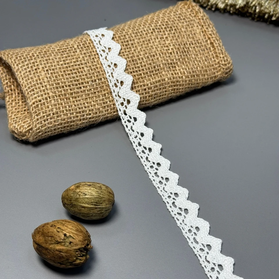 Кружево макраме "Лунная дорожка" 2 см.(1 м.), молочний
