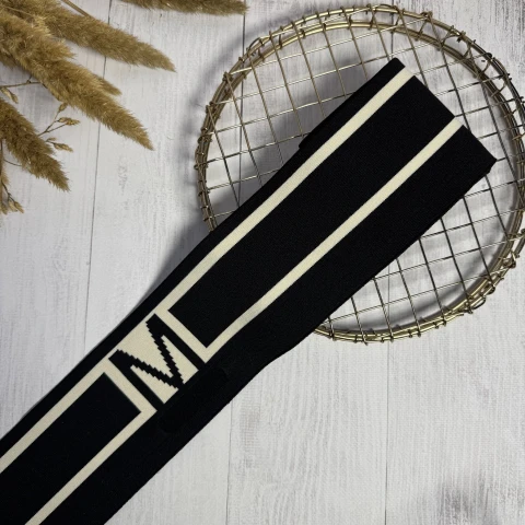 Трикотажный пояс довяз Мода (8.5см*90 см), чорний