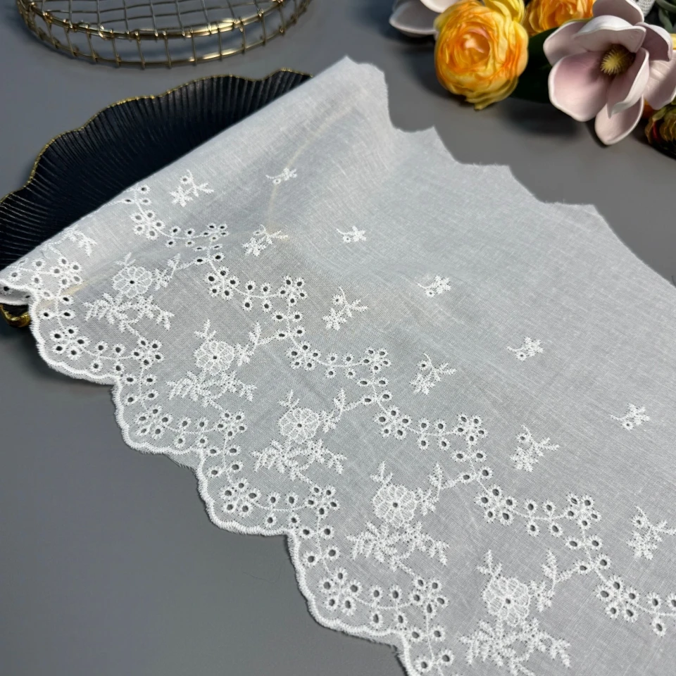 Мереживо прошва "Медовий світанок" 25 см (1 м.), натуральний