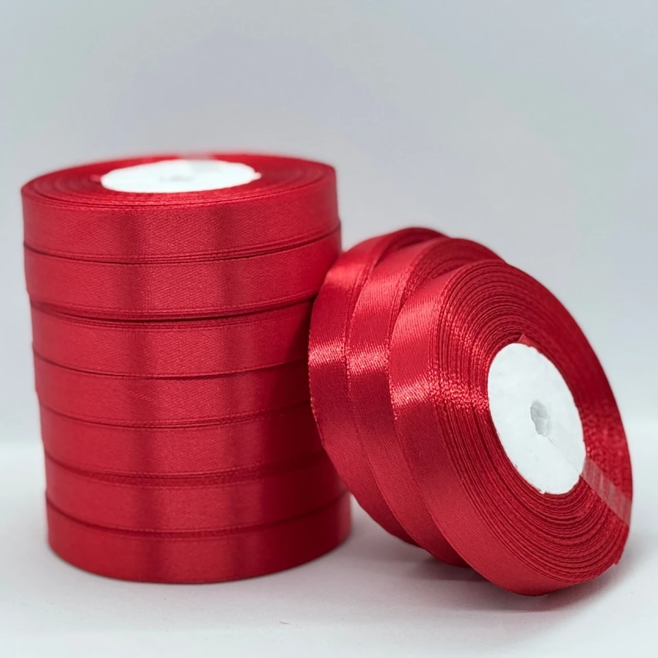 Атласная лента 1.2 см (33 м.), 133 кардинальский