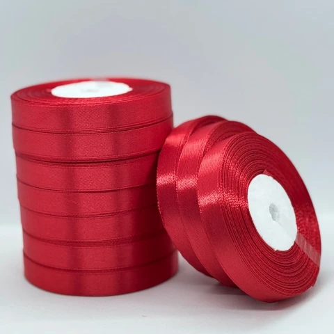 Атласная лента 1.2 см (33 м.), 133 кардинальский