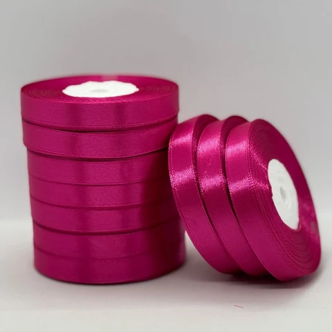Атласная лента 1.2 см (33 м.), 27 малина