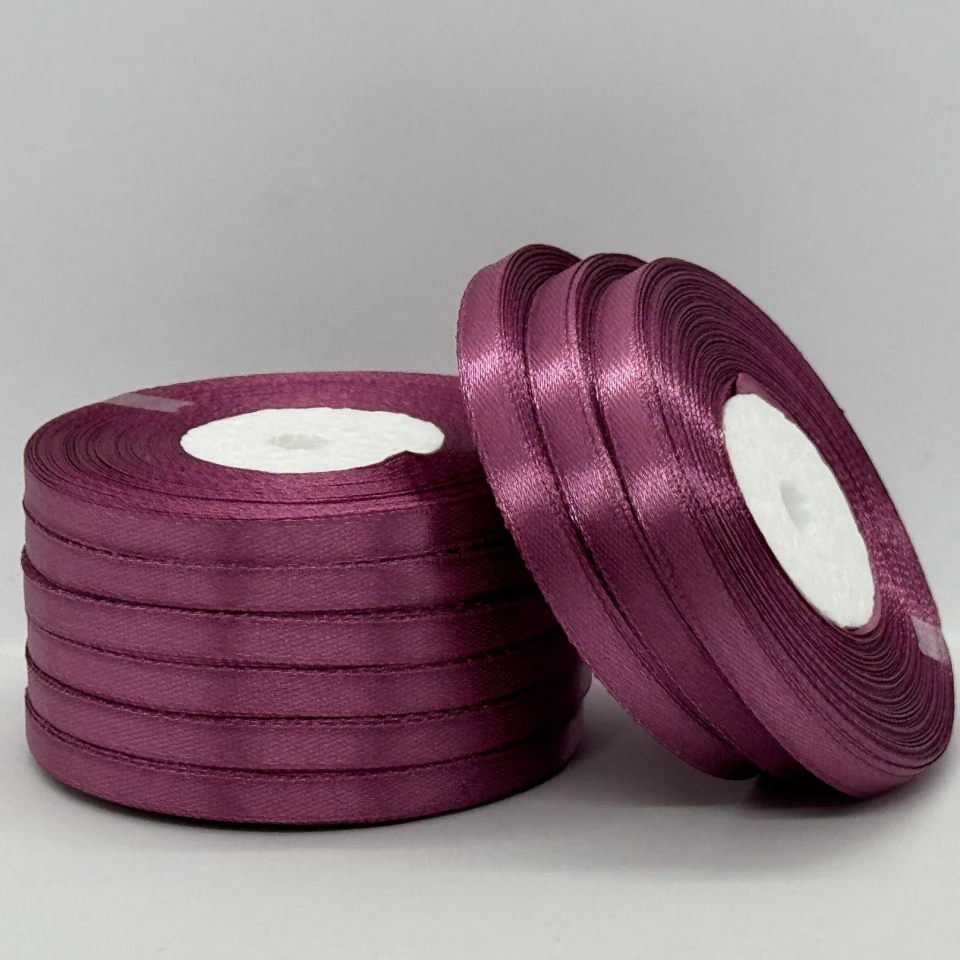 Атласная лента 0.6 см (33 м.), 171 сливовий
