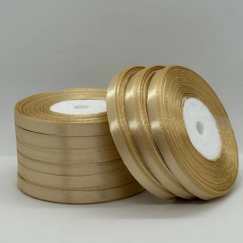 Атласная лента 0.6 см (33 м.), 156 пісок