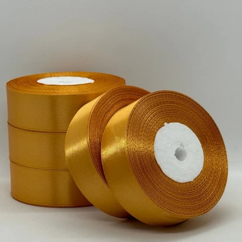 Атласная лента 2,5 см (33 м.), 157 жовто-оранжевий