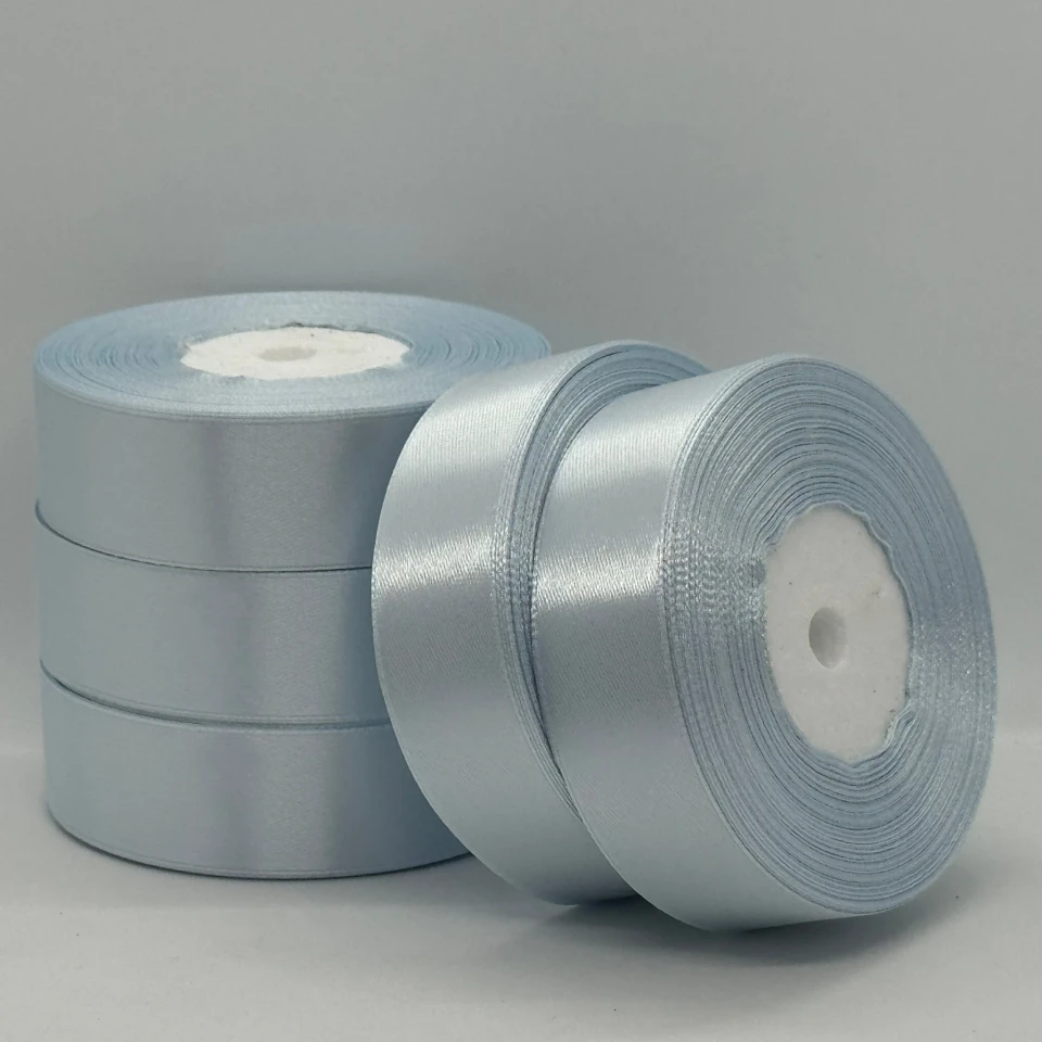 Атласна стрічка 2.5 см (33 м.), 178 світло сірий