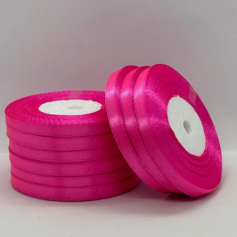 Атласна стрічка 0.6 см (33 м.), 190 рожевий