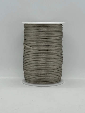 Шнур атласный корсетный 2.3 мм (100 ярдов/91,44 м.), 67 темний сірий
