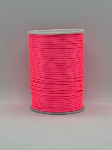 Шнур атласный корсетный 2.3 мм (100 ярдов/91,44 м.), 109 яскравий рожевий