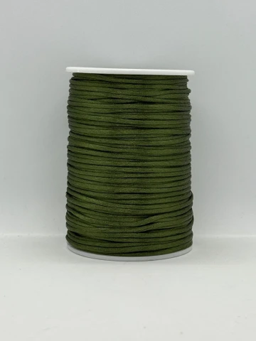 Шнур атласный корсетный 2.3 мм (100 ярдов/91,44 м.), 44 темно зелений