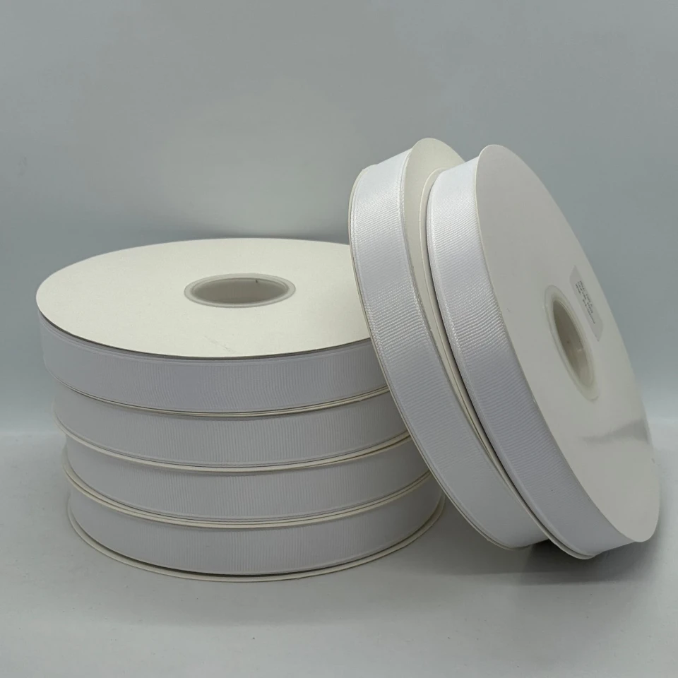 Стрічка репс 2 см (100 ярдів/91 м.), 1001 білий