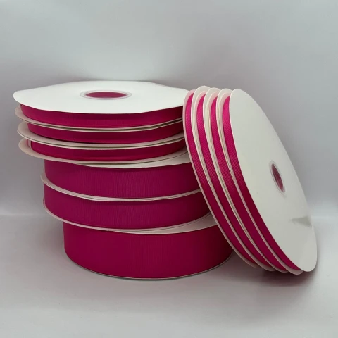 Стрічка репс 1 см (100 ярд/ 91 м.), 1027 малиновий