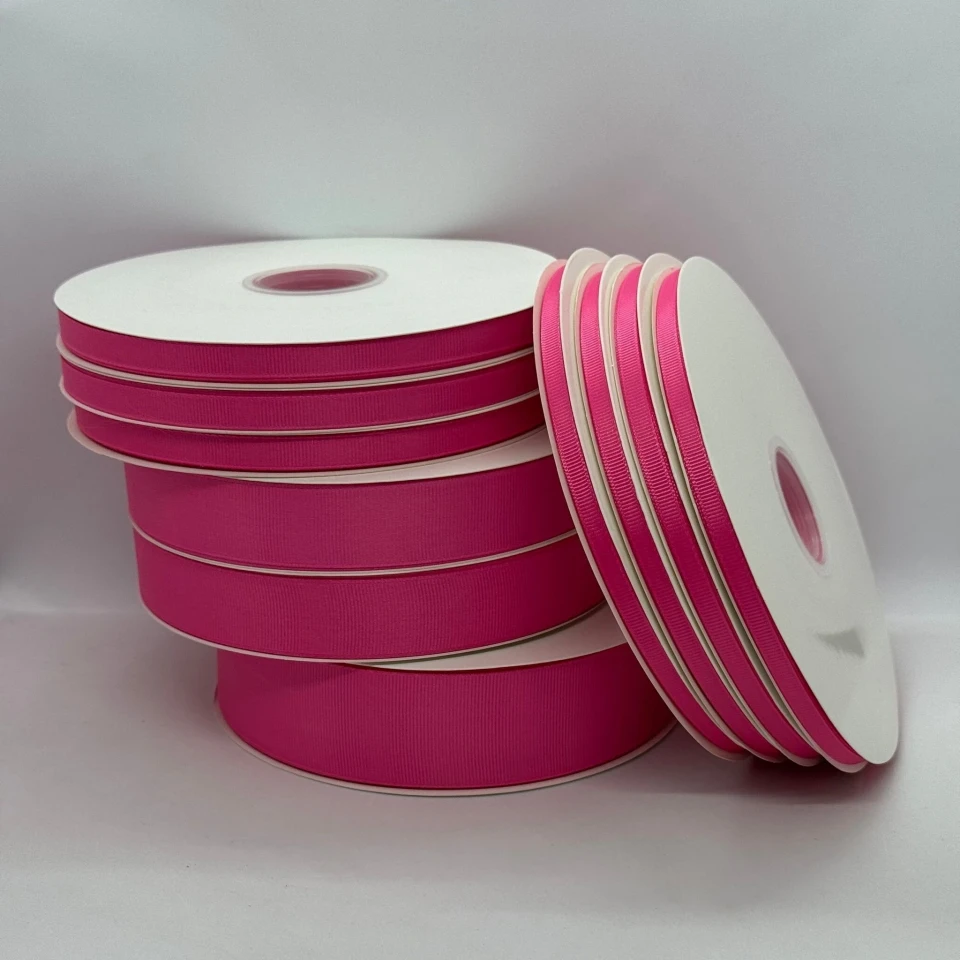 Лента репс 0.65 см (100 ярдов/91 м.), 1005 китайський рожевий