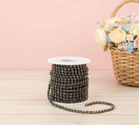 Цепі камні ss 16 4 мм (10 ярдів), сірий гематит