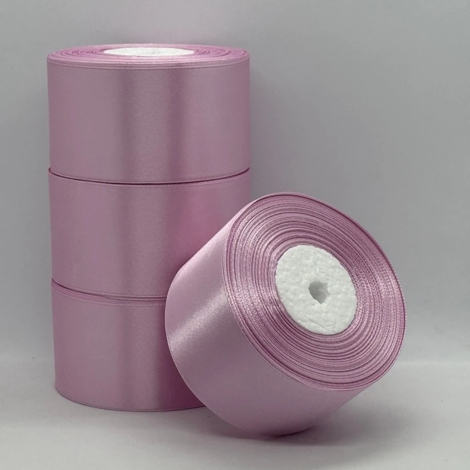 Атласная лента 5 см (33 м.), 175 теплий рожевий