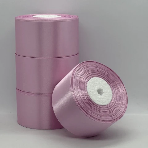 Атласная лента 5 см (33 м.), 175 теплий рожевий