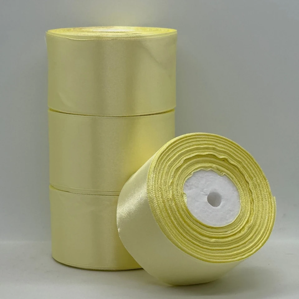 Атласна стрічка 5 см (33 м.), 09 кукурудзяний