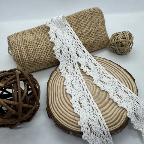 Кружево макраме "Сладкая дымка" 3 см. (1 м.), молочний