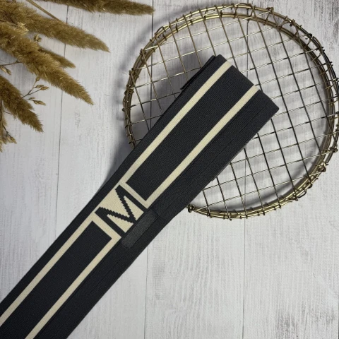 Трикотажный пояс довяз Мода (8.5см*90 см), темний сірий