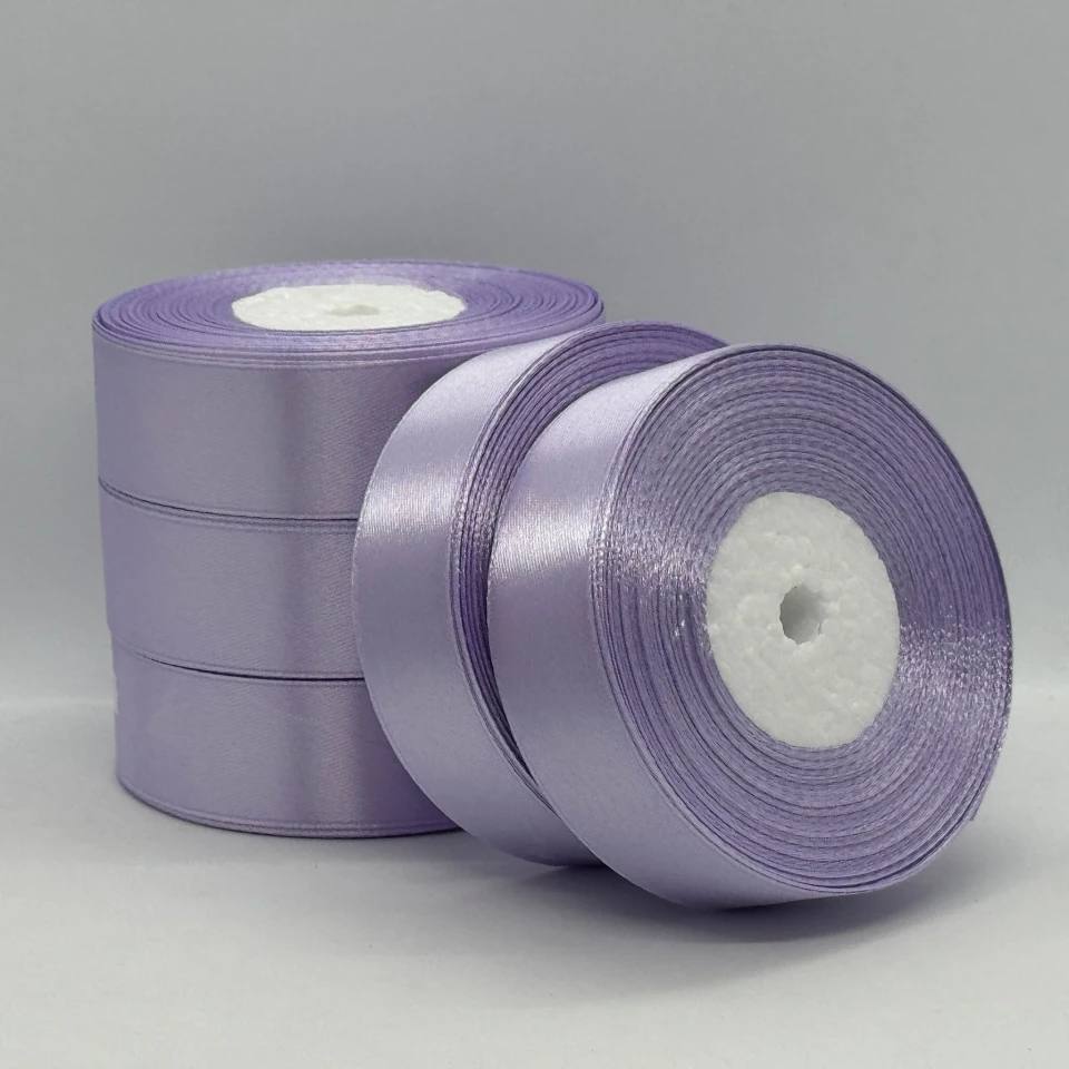 Атласная лента 2,5 см (33 м.), 44 світлий бузок