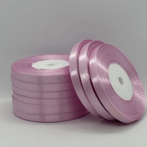 Атласная лента 0.6 см (33 м.), 175 теплий рожевий
