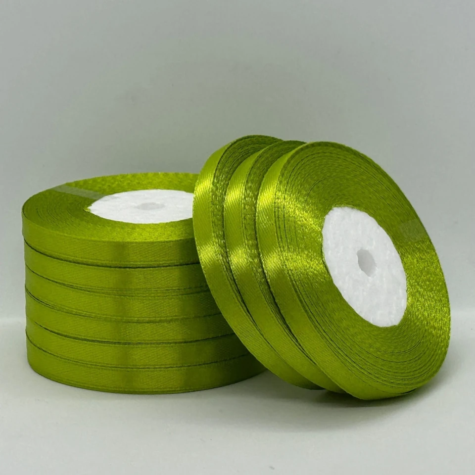 Атласная лента 0.6 см (33 м.), 184 олива