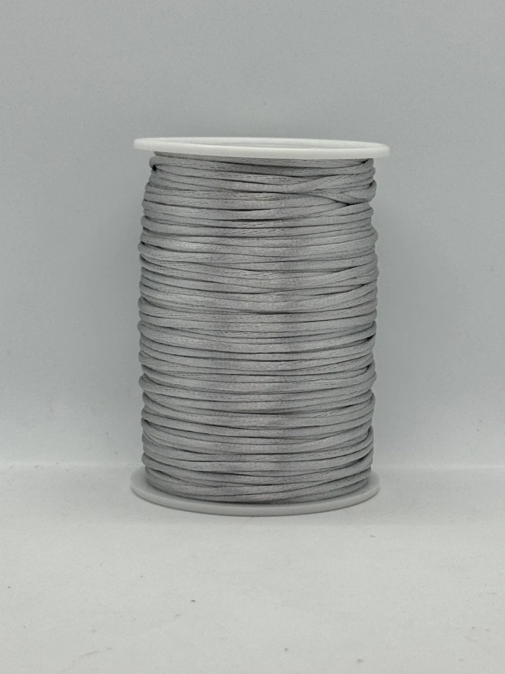 Шнур атласный корсетный 2.3 мм (100 ярдов/91,44 м.), 68 світло сірий