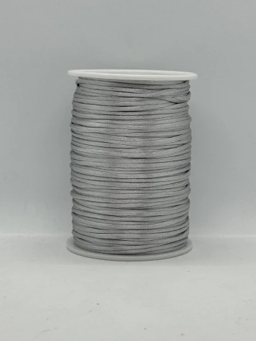 Шнур атласный корсетный 2.3 мм (100 ярдов/91,44 м.), 68 світло сірий