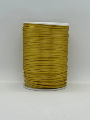 Шнур атласный корсетный 2.3 мм (100 ярдов/91,44 м.), 20 гірчичний