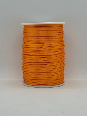 Шнур атласный корсетный 2.3 мм (100 ярдов/91,44 м.), 61 світлий помаранчевий