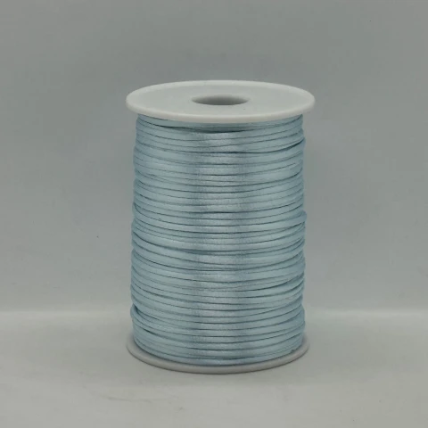 Шнур атласний корсетний 2.3 мм (100 ярдів/91,44 м.), 38 світлий синій