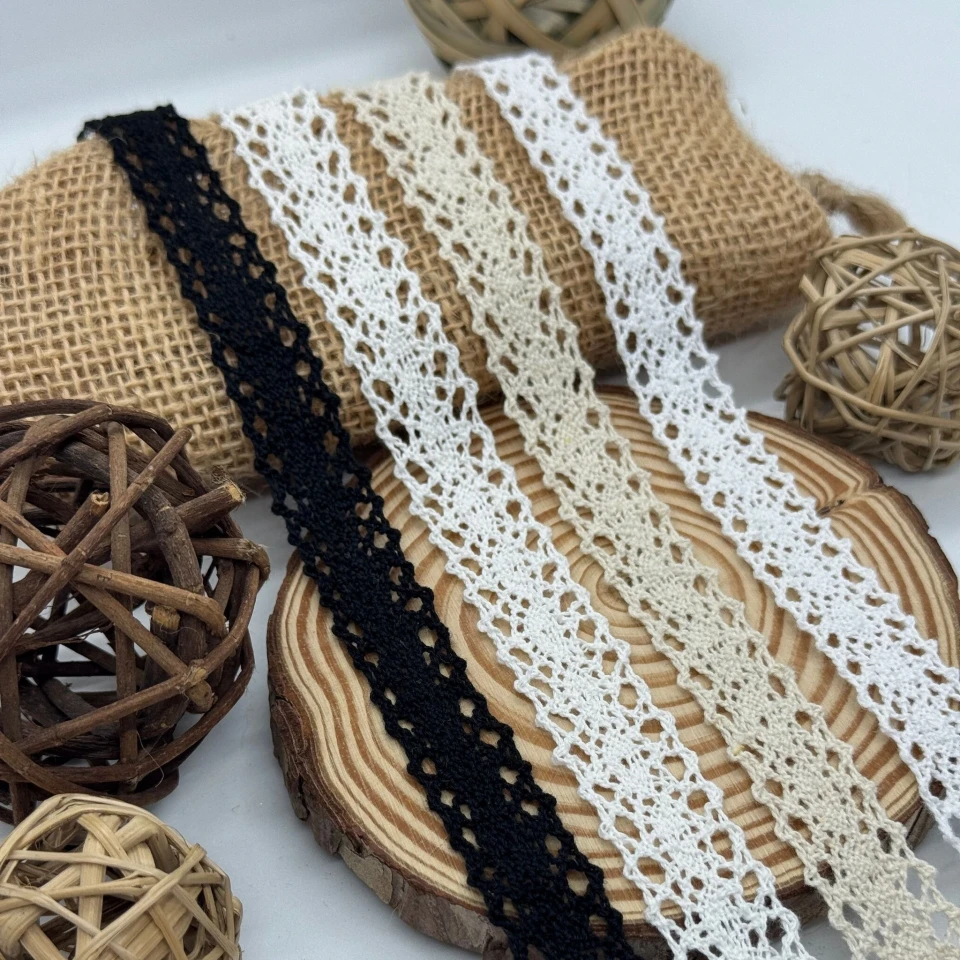 Кружево макраме "Молочная симфония" 2 см. (1 м.), білий