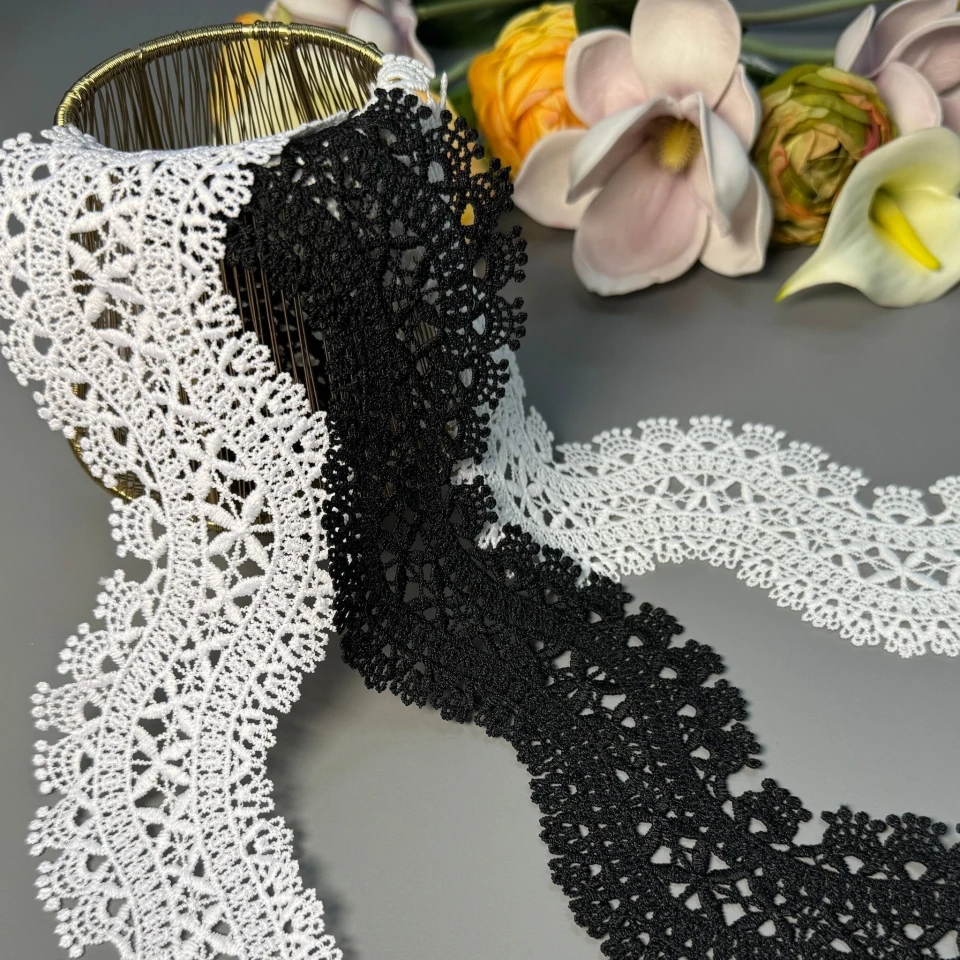 Кружево полиэстер ВВ"Сияние формы" 8,5 см.(1 м.), білий