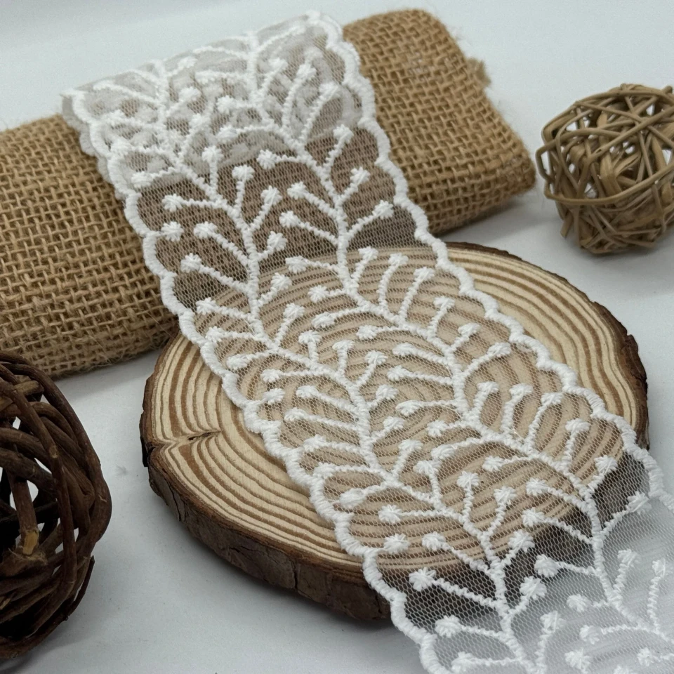 «Органза «Дыхание весны» 7 см (1 м.)», білий