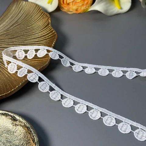 Кружево полиэстер ВВ"Белый аромат"2 см.(1 м.), теплий білий