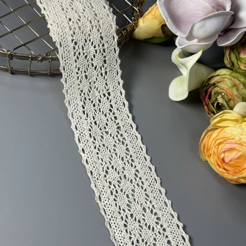 Кружево макраме "Утренняя нежность" 6 см. (1 м), бежевий