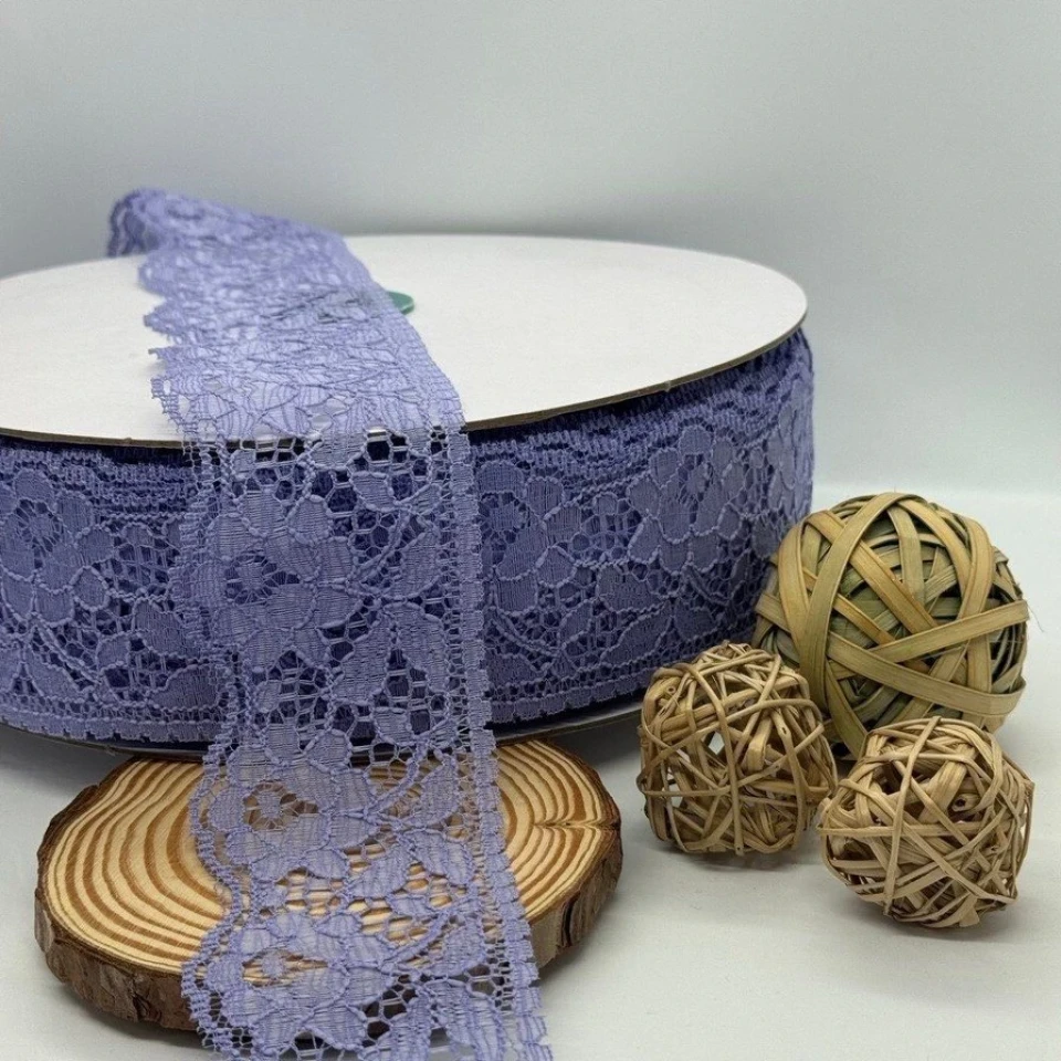 Кружево полиэстер цветное «Цветок соблазна» 6 см (1 м.), 9 бузок