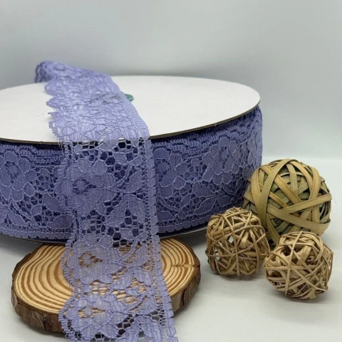 Кружево полиэстер цветное «Цветок соблазна» 6 см (1 м.), 9 бузок