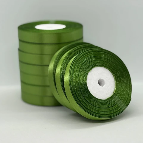 Атласная лента 1.2 см (33 м.), 63 цитрусовий